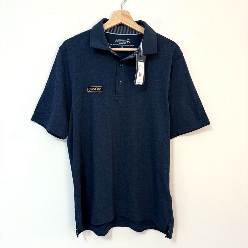 NWT Jim Nantz by Vineyard Vines Heathered Performance Polo $98 MSRP